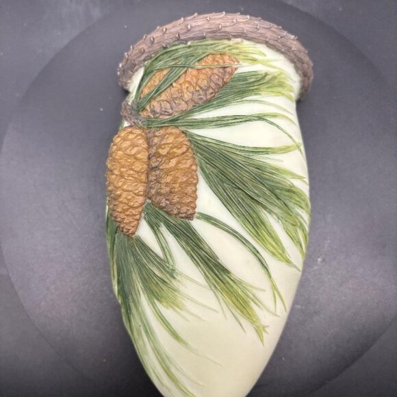 Vintage Ibis & Orchid Design #126 Pine Cone Wall Pocket Planter - Picture 6 of 9